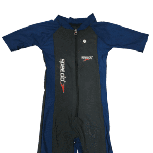 Kids Half-Zip One Piece Swimwear boys girls full coverage Pakistan Sportswala.pk